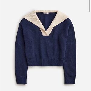 J.Crew sailor-collar pullover sweater